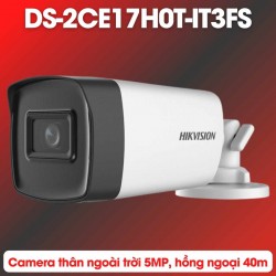 Camera hồng ngoại 40m Hikvision DS-2CE17H0T-IT3FS 5MP tích hợp mic thu âm