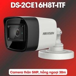 Camera thân Hikvision DS-2CE16H8T-ITF 5MP chống ngược sáng WDR 130dB, hồng ngoại 30m