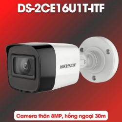 Camera thân quan sát Hikvision DS-2CE16U1T-ITF 8MP 4K hồng ngoại EXIR 30m