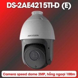 Camera Speed Dome 2MP Hikvision DS-2AE4215TI-D (E) hồng ngoại 100m, Zoom quang 15X, chống ngược sáng WDR 120dB