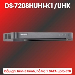 Đầu ghi hình camera 8 kênh Hikvision DS-7208HUHI-K1/UHK 1 SATA lên đến 8TB