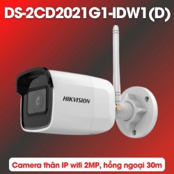 Camera thân wifi 2MP Hikvision DS-2CD2021G1-IDW1(D) hồng ngoại 30m, tích hợp mic thu âm thanh