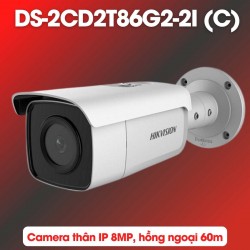 Camera IP chống báo động giả Accusense Hikvision DS-2CD2T86G2-2I (C) 8MP, hồng ngoại 60m, WDR 120dB