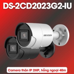 Camera thân IP Accusense Hikvision DS-2CD2023G2-IU 2MP 1080P, tích hợp mic, hồng ngoại 40m, WDR 120dB
