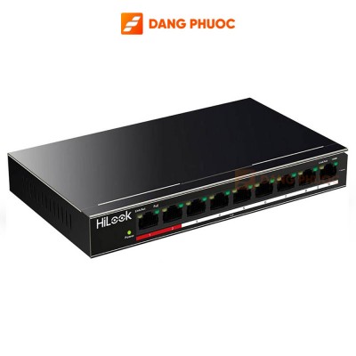 Switch cấp nguồn POE HiLook NS-0109P-60(B) 8 port công suất 100Mbps