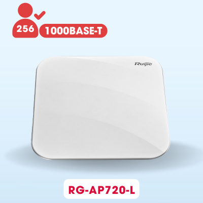 Cục phát wifi Ruijie RG-AP720-L tốc độ 1167Mbps, 2 băng tần MU-MIMO, WIFI marketing, Hỗ trợ tối đa 256 người dùng