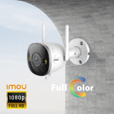 Camera thân IP wifi ngoài trời IMOU IPC-F26FEP 2MP 1080P, tích hợp mic và loa, đàm thoại 2 chiều, hồng ngoại 30m