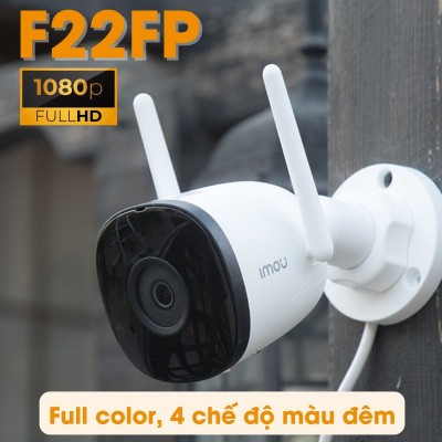 Camera không dây wifi IMOU IPC-F22FP-IMOU 2MP hồng ngoại 30m, chống bụi và nước IP67, tích hợp mic