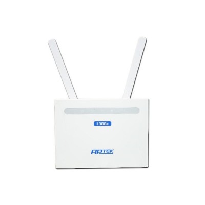 Bộ phát wifi 4G/LTE gắn sim APTEK L300E 2 Cổng LAN, sử dụng cho camera, gia đình, xe khách