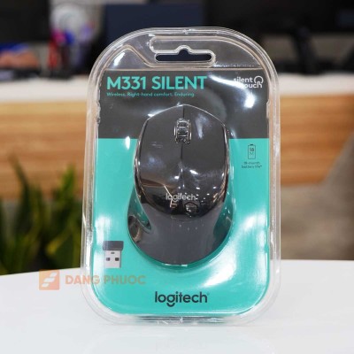 Chuột máy tính không dây Logitech Wireless Mouse M331 silent, USB, đầu nắm nano 