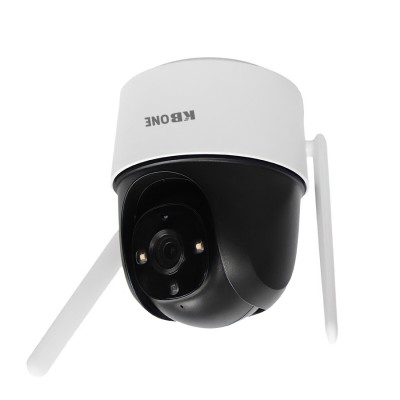 Camera 360 wifi KBONE KN-S45F Full Color 4MP, bật đèn và hú còi, âm thanh 2 chiều, chống bụi nước IP66