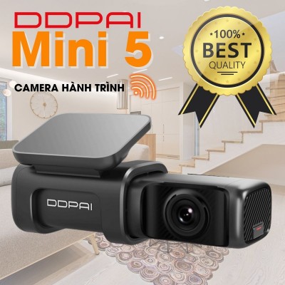 Camera giám sát hành trình 4K DDPai Mini 5 góc nhìn rộng, kết nối wifi, RAM 4GB