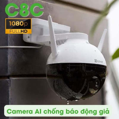Camera ngoài trời EZVIZ C8C 1080P, xoay thông minh, nhận diện người AI