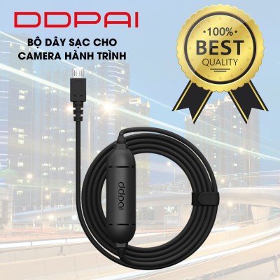 Bộ dây sạc ô tô dành cho camera hành trình DDPai N3/N3 pro/Mini 5/Z40 dây cáp dài 3.5m