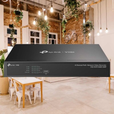 Đầu ghi hình 8 kênh PoE TP-Link VIGI NVR1008H-8MP 1 SATA upto 10TB, âm thanh 2 chiều 