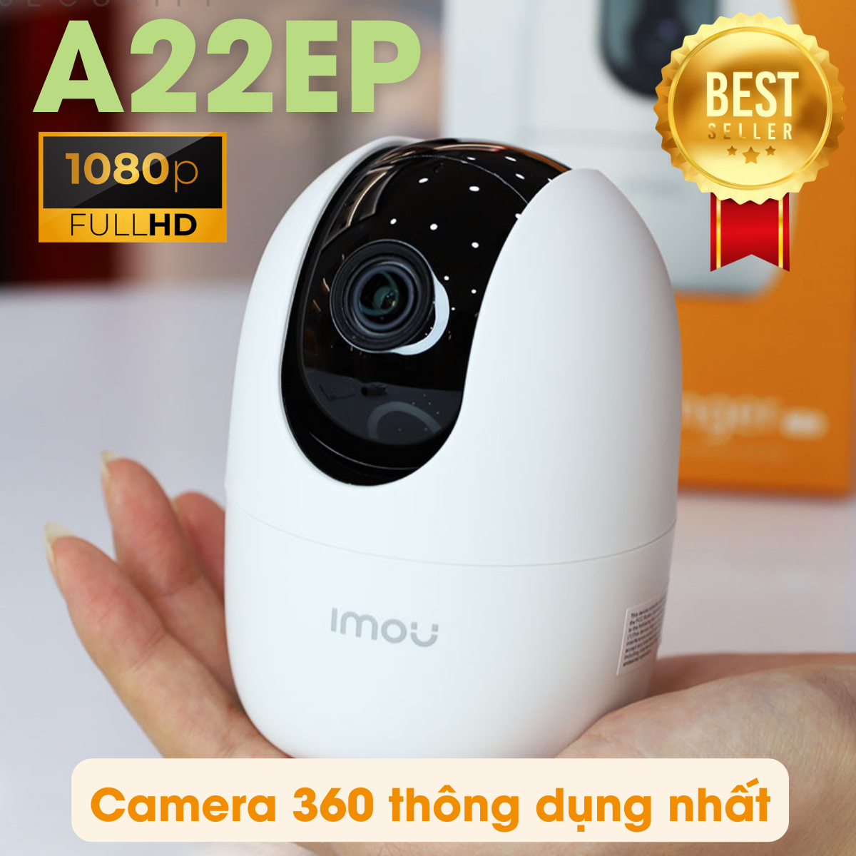 Camera không dây IMOU IPC-A22EP-D-V2 2.0MP 1080P, wifi đàm thoại 2 chiều, phát hiện âm thanh bất thường