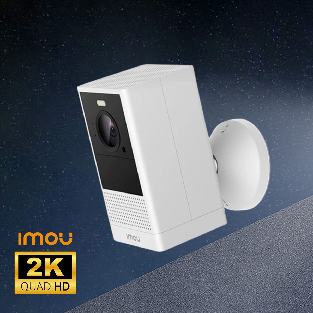 Camera IP wifi không dây dùng pin sạc IMOU IPC-B46LP-White 4MP, tích hợp mic và loa
