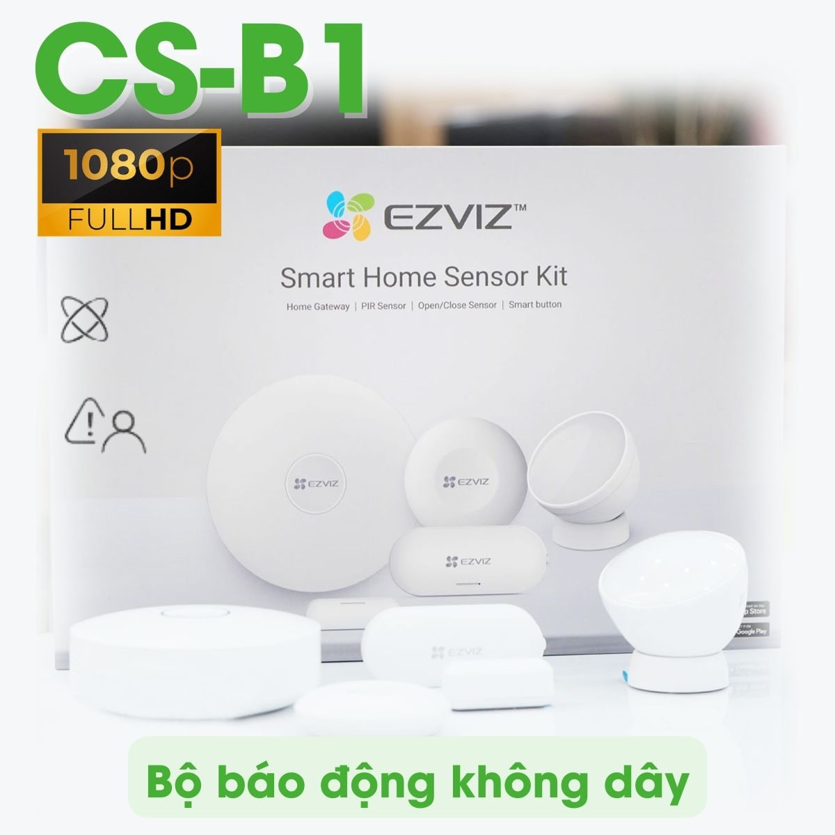 Bộ báo động chống trộm Ezviz CS-B1 ghép nối dễ dàng sóng Zigbee, tích hợp thông minh camera Ezviz 