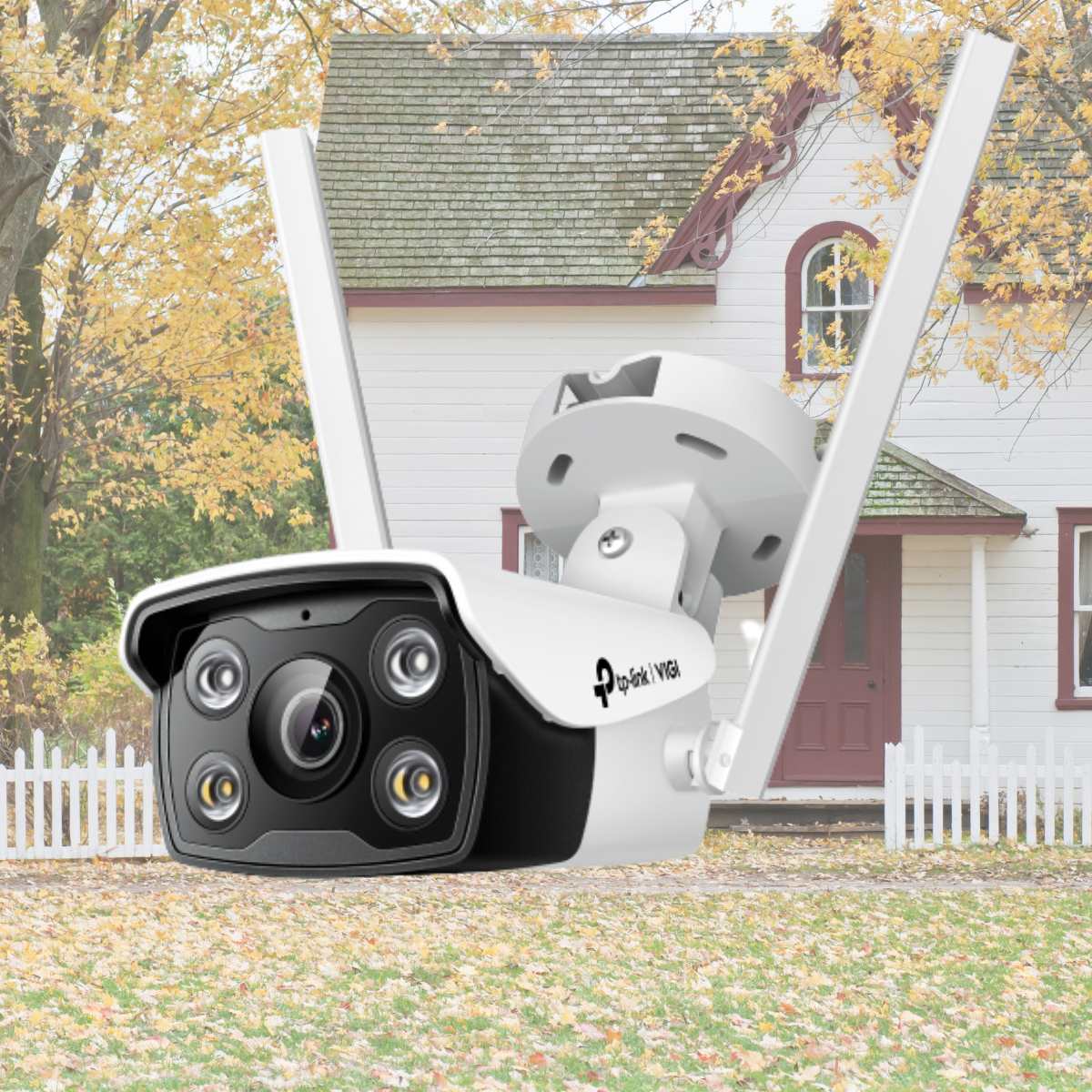 Camera IP thân wifi không dây 4MP Full color TP-Link VIGI C340-W đàm thoại 2 chiều, cảnh báo còi và đèn